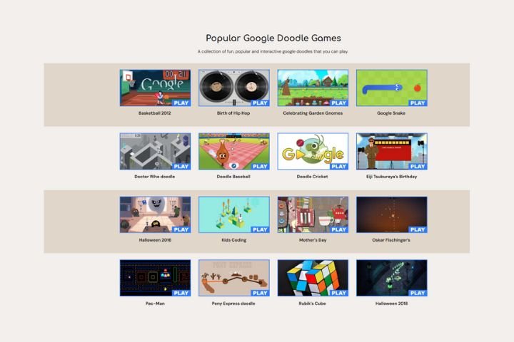 Popular Google Doodle Games to Play in 2025
